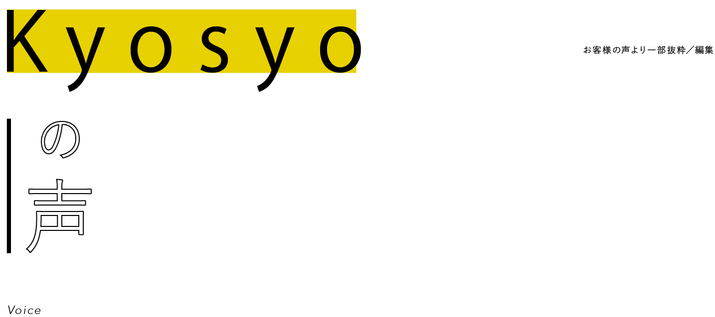 Kyoshoの声